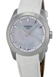 Tissot Damklocka T035.246.16.111.00 T-Trend Vit/Läder ⌀33 mm