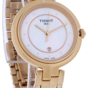 Tissot Damklocka T094.210.33.116.02 Flamingo Vit/Roséguldstonat