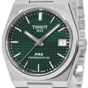 Tissot Damklocka T137.207.11.091.00 PRX Grön/Stål ⌀35 mm