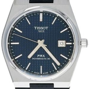 Tissot Damklocka T137.407.17.041.00 PRX Blå/Gummi ⌀35 mm