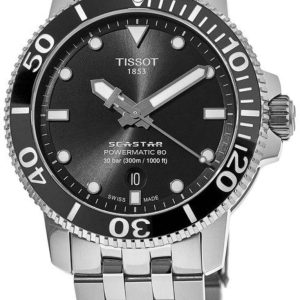 Tissot Herrklocka T120.407.11.051.00 Seastar 1000 Svart/Stål ⌀43 mm