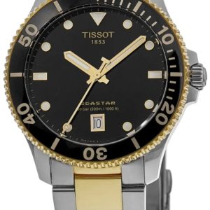 Tissot Herrklocka T120.410.22.051.00 T-sport Seastar Svart/Guldtonat