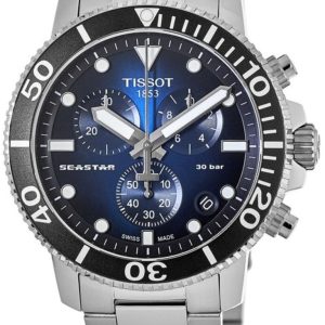 Tissot Herrklocka T120.417.11.041.01 Seastar 1000 Blå/Stål ⌀45.5 mm