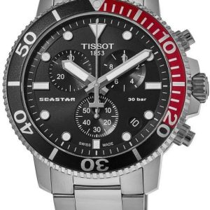 Tissot Herrklocka T120.417.11.051.01 Seastar Svart/Stål Ø45.5 mm