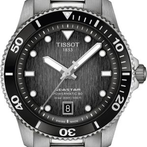 Tissot Herrklocka T120.807.11.051.00 Seastar 1000 Svart/Stål ⌀40 mm