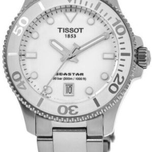 Tissot T120.210.11.011.00 Seastar Vit/Stål ⌀36 mm