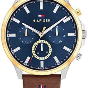 Tommy Hilfiger Herrklocka 1710496 Multifunction Blå/Läder Ø44 mm