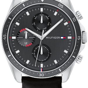 Tommy Hilfiger Herrklocka 1791838 Parker Grå/Läder Ø44 mm