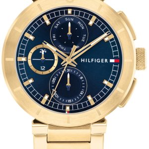 Tommy Hilfiger Herrklocka 1792118 Lorenzo Blå/Gulguldtonat stål
