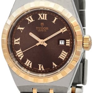 Tudor Damklocka M28303-0008 Royal Brun/18 karat gult guld Ø28 mm