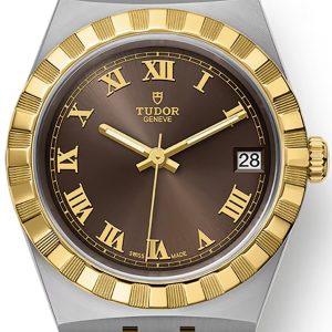 Tudor Damklocka M28403-0008 Royal Brun/18 karat gult guld Ø34 mm