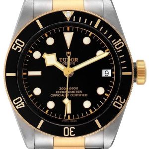 Tudor Herrklocka M79733N-0008 Heritage Svart/Gulguldtonat stål Ø41
