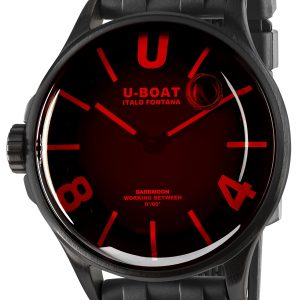 U-Boat Herrklocka 9306 Darkmoon Röd/Gummi ⌀40 mm