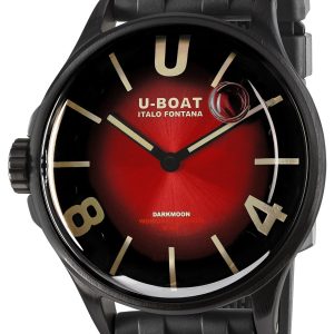 U-Boat Herrklocka 9501 Darkmoon Röd/Gummi ⌀40 mm