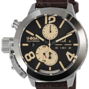 U-Boat Herrklocka 9567 Classico Svart/Läder ⌀45 mm