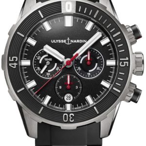 Ulysse Nardin Herrklocka 1503-170-3-92 Diver Svart/Gummi Ø44 mm