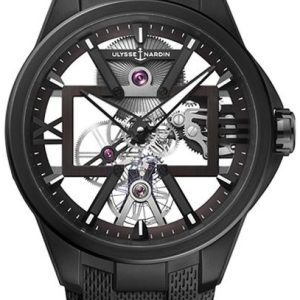 Ulysse Nardin Herrklocka 3713-260-3-BLACK Blast Skelettskuren/Gummi