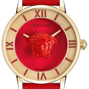Versace Damklocka VE2R00722 Silverfärgad/Läder ⌀38 mm
