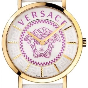 Versace Damklocka VEK400321 Silverfärgad/Läder ⌀36 mm