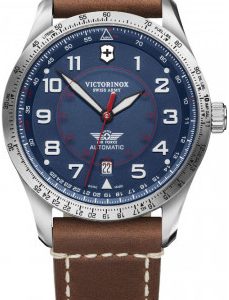 Victorinox Herrklocka 241887 Airboss Blå/Läder Ø42 mm