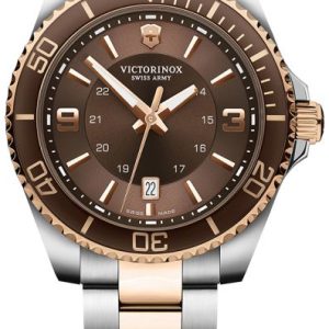 Victorinox Herrklocka 241951 Maverick Brun/Roséguldstonat stål ⌀43