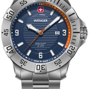 Wenger Herrklocka 01.0641.141 Seaforce Blå/Stål Ø43 mm