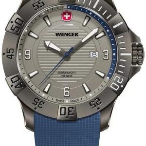 Wenger Herrklocka 01.0641.142 Seaforce Grå/Gummi Ø43 mm