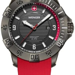 Wenger Herrklocka 01.0641.144 Seaforce Svart/Gummi Ø43 mm