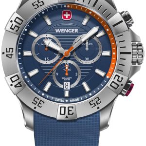 Wenger Herrklocka 01.0643.124 Seaforce Blå/Gummi Ø43 mm