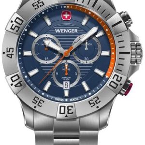 Wenger Herrklocka 01.0643.125 Seaforce Blå/Stål Ø43 mm