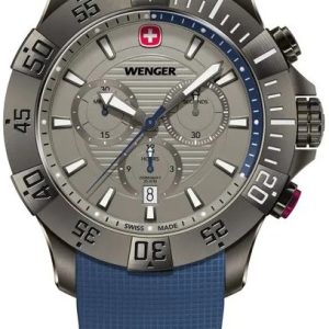 Wenger Herrklocka 01.0643.126 Seaforce Grå/Gummi Ø43 mm