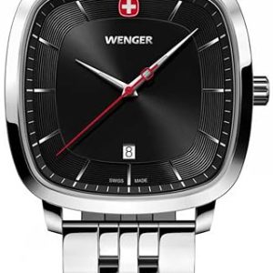 Wenger Herrklocka 01.1921.102 Vintage Svart/Stål