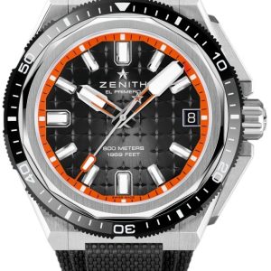 Zenith Herrklocka 95.9600.3620-21.I300 Defy Extreme Svart/Gummi