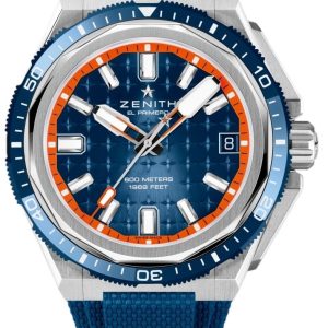 Zenith Herrklocka 95.9601.3620-51.I301 Defy Extreme Blå/Gummi Ø42.5