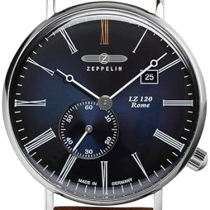 Zeppelin Herrklocka 71343 Rome Blå/Läder ⌀41 mm