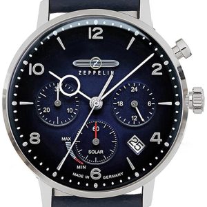 Zeppelin Herrklocka 80863n Hindenburg Blå/Läder ⌀41 mm