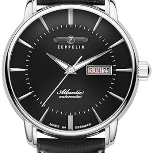 Zeppelin Herrklocka 84662 Atlantic Svart/Läder ⌀41 mm