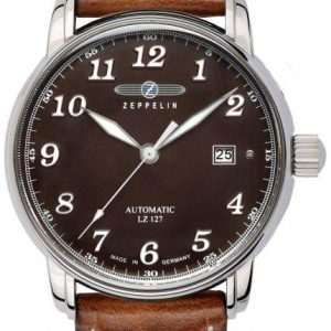 Zeppelin Herrklocka 86563 Graf Brun/Läder ⌀41 mm