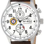 avi-8 herrklocka av-4011-01 hawker hurricane vit/läder ø42 mm