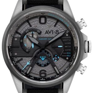 AVI-8 Herrklocka AV-4056-08 Hawker Harrier Grå/Textil Ø44 mm