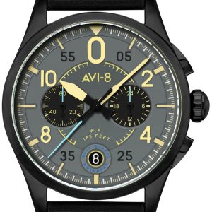 AVI-8 Herrklocka AV-4089-08 Spitfire Grå/Läder Ø42 mm