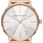 armani exchange damklocka ax5573 lola silverfärgad/roséguldstonat