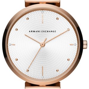 Armani Exchange Damklocka AX5901 Zoe Silverfärgad/Roséguldstonat