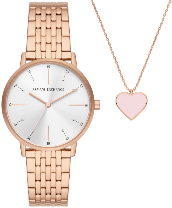 armani exchange damklocka ax7145set lola