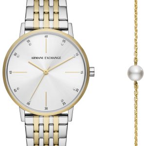 Armani Exchange Damklocka AX7156SET Lola Silverfärgad/Guldtonat