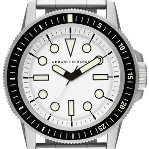 Armani Exchange Herrklocka AX1853 Leonardo Vit/Stål Ø44 mm