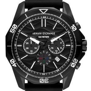 Armani Exchange Herrklocka AX1961 Spencer Svart/Gummi Ø44 mm
