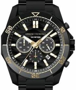 Armani Exchange Herrklocka AX1963 Spencer Svart/Stål Ø44 mm