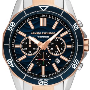 Armani Exchange Herrklocka AX1965 Spencer Blå/Roséguldstonat stål