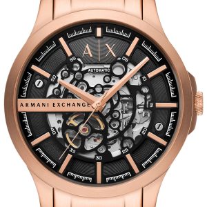 Armani Exchange Herrklocka AX2456 Hampton Svart/Roséguldstonat stål